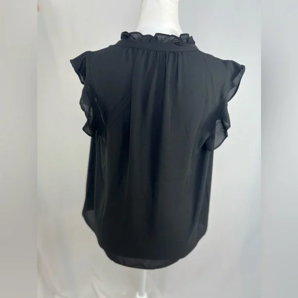 NEW / J.Crew Ruffle tie-neck top - Picture 2 of 3